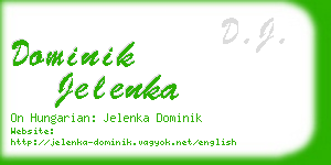 dominik jelenka business card